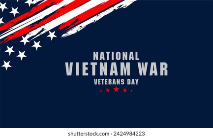 Vietnam War Veterans Day poster. Vector background - Powered by Shutterstock