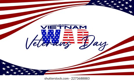 Vietnam War Veterans Day Wallpaper with American flag. United States patriotic background design - Powered by Shutterstock