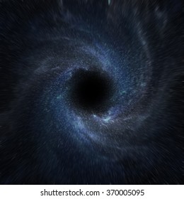 View Of A Black Hole In Space