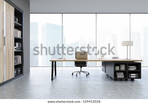 View Ceo Office Large Wooden Doors Stock Illustration 529452028