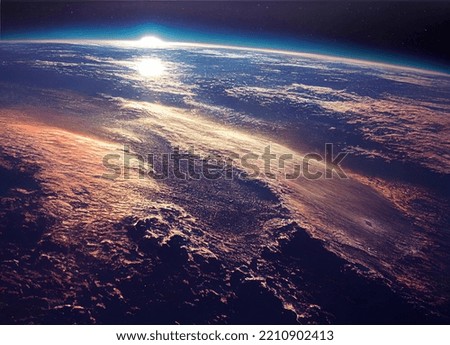 The view of earth before end