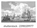View of the eastern part of Amsterdam, Mathias de Sallieth, after Dirk de Jong, 1805 View of the eastern part of Amsterdam, seen from the IJ.