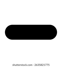 A view of a pill shape.