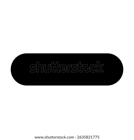 A view of a pill shape.