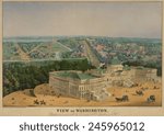 View of Washington DC. 1852.