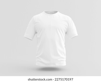 View of a White T-Shirt Mockup