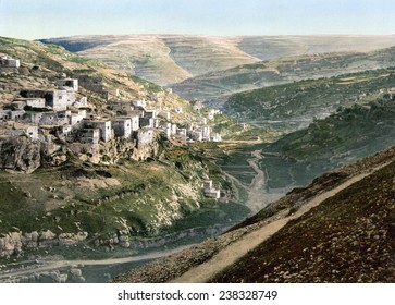 Village Of Siloam, Jerusalem, Holy Land, Photochrom, Ca 1890-1900.