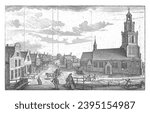 Village View with Reformed Church in Dorpsstraat in Zegwaart, Iven Besoet, 1762 Village View with Reformed Church in Dorpsstraat in Zegwaart.