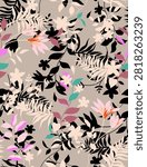 Vinrage Floral Pattern All Over 