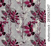 Vinrage Floral Pattern All Over 