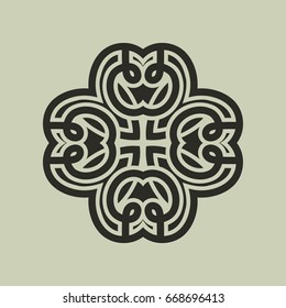 Scottish Medieval Symbols Scotland Celtic Knot Stock Vector (Royalty ...