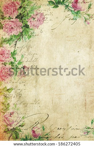 vintage background flowers background vintage paper stock vintage flower paper