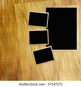 Vintage background with frames