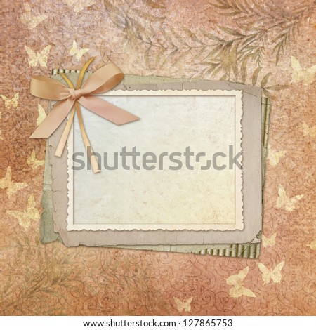 Vintage background with frames