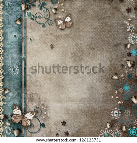 Vintage background for invitation or congratulation