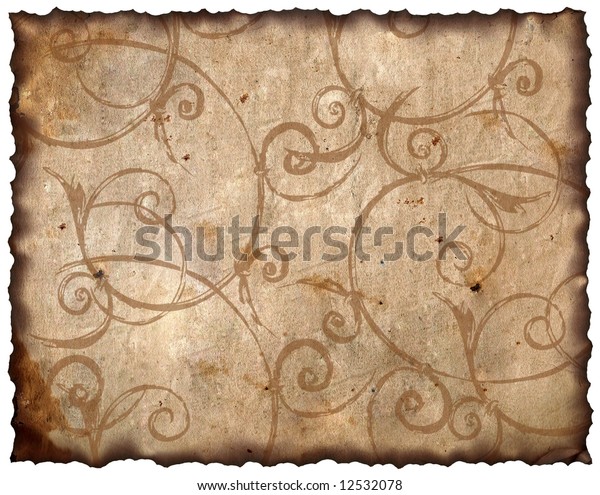 Vintage Background Old Paper Victorian Style Stock Illustration 12532078