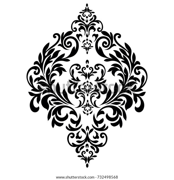 ビンテージバロックの額縁掛け飾り 縁飾り花柄レトロ調アンティーク風アカンツスの葉は 装飾エレメントのフィリグリーの書道 のイラスト素材
