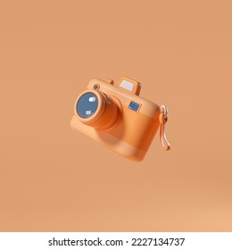 
Vintage camera photography concept, 3D rendering. On orange background. Isolated. Camera symbol. 3D illustration. - Powered by Shutterstock