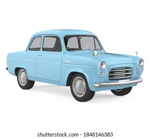 Vintage Car Isolated. 3D rendering