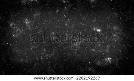 Vintage dark distressed old photo dust, smudges, scratches and film grain background texture overlay with vignette border. Dirty urban grunge black and white retro noise effect  8k 16:9 3D rendering
 [[stock_photo]] © 