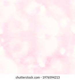 Vintage Doodle Drawing. Light Pink Beautiful Textile Pattern. Pastel New Shibori Design. Smears on Canvas. Delicate Tie Dye Seamless Pattern. 