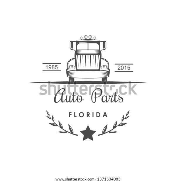 Vintage emblem\
for car club, shop, car service. Logo for t-shirts and commercial\
organizations. Retro\
design.
