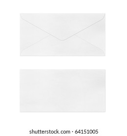 Vintage Envelope  On White.