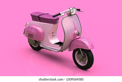 pink motorbike