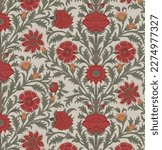 Vintage flowers and seamless pattern
Tipu sultan garden tent print