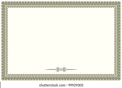 Vintage frame in retro style. COuld be used as certificate or diploma - Powered by Shutterstock