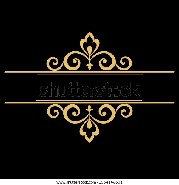 Vintage gold element. Graphic design. Damask\
graphic\
ornament.