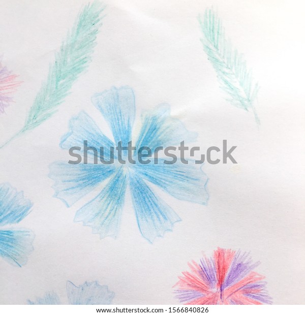Vintage Hand Drawn Flower. Botanical
Chalk Blanket. Vintage Hand Drawn Flower Background. Happy Forest
Surface. Beautiful Acrylic Daisy Art. Floral
Funny
