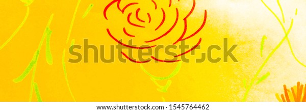 Vintage Hand Drawn Flower. Golden Fun\
Pattern. Vintage Saffron Postcard. Vintage Hand Drawn Flower\
Background. Watercolour Doodle Orange Ornament.\
Creamy