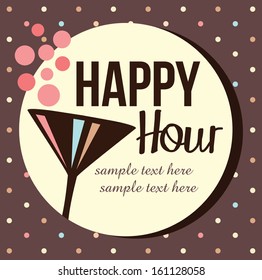 Vintage Happy Hour Invitation