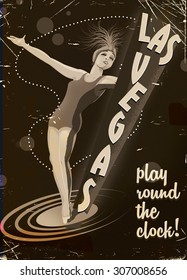 Vintage Las Vegas poster.