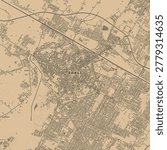 Vintage Map of Forli Italy – Romagna Heritage and Historic Italian Architecture