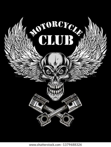 vintage motorcycle\
label