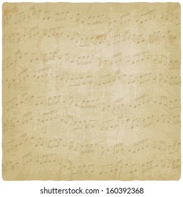 Vintage Music Background - Raster Version