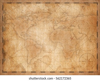 Pirates Treasure Map Vertical Background Illustration Stock ...