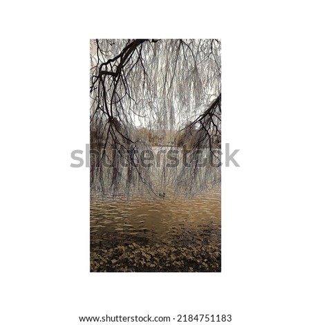 Similar – Image, Stock Photo submerged Lake Forest lake