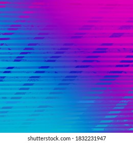 Vintage Outrun Background/pattern/wallpaper From Eighties Video Games And Style - Pink And Blue Stripes With Reverse Gradient Wash Perfect For Tech,medical,gaming,design Industries