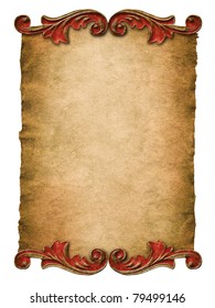 vintage paper with elegant decor elements
