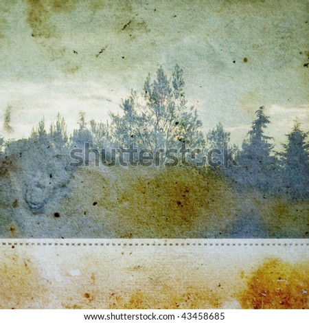 Image, Stock Photo discolorated forest Nature