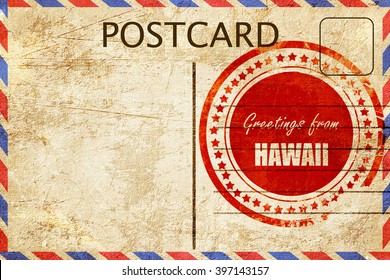 Vintage Postcard Greetings From Hawaii