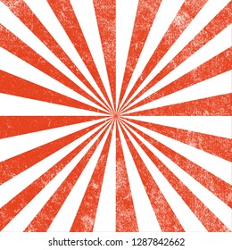 Vintage Red And White Sun Ray,sun Burst Retro Carnival Background Circus Design