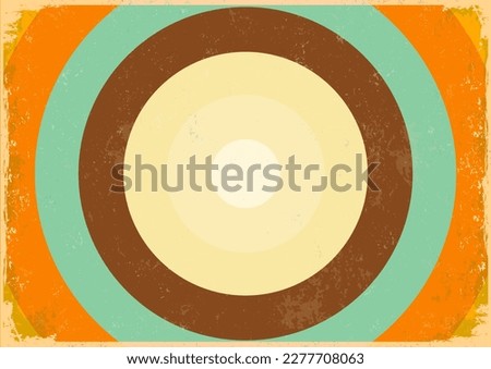 vintage retro old round pattern-background