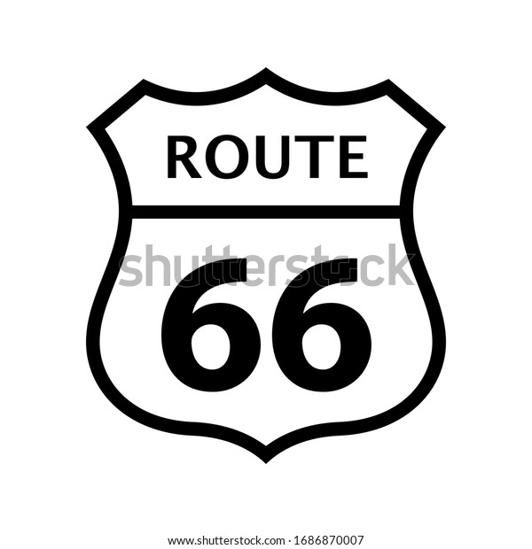 Vintage sign for route\
66