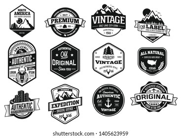 Vintage Style Badges Logos Stock Illustration 1405623959 | Shutterstock