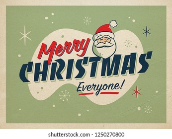 Lettering Design Merry Christmas Happy New Stock Illustration 283482887