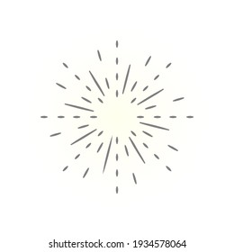 Vintage Sunburst Simple Design Template